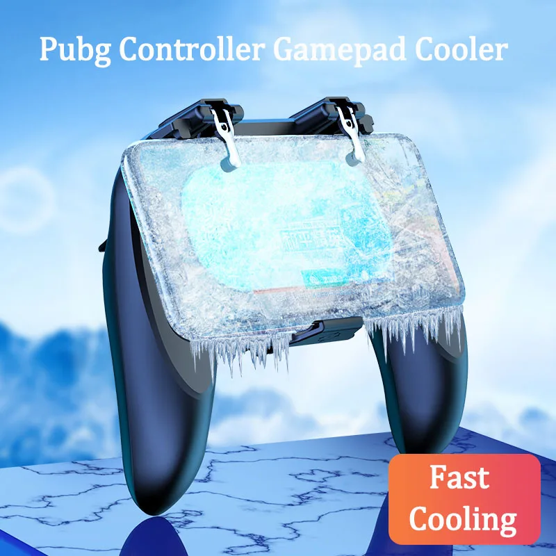 

Freezing pubg controller gamepad cooler for mobile phone game shooter for iphone android L1R1 joystick pubg controller with fan