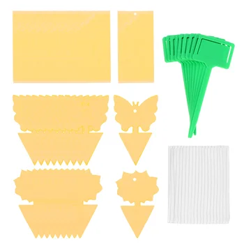 

50pcs Sticky Trap Fruit Fly Catcher Gnat Killer Tool Indoor Outdoor Bugs Traps