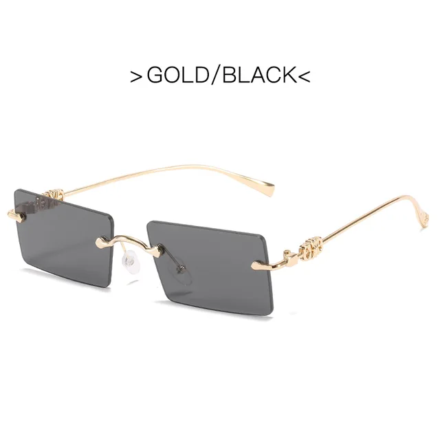 2021 Fashion Square Glasses Women Sunglasses Classic Vintage Metal Frame Eyeglasses Male Female Luxury Sun Glasses Uv400 black