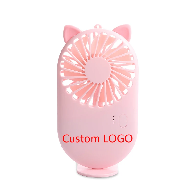 

Custom LOGO Advertising Gifts Back to School Mini Fan USB Charging Multifunction Handheld Fan Phone Holder for Outdoor Travel