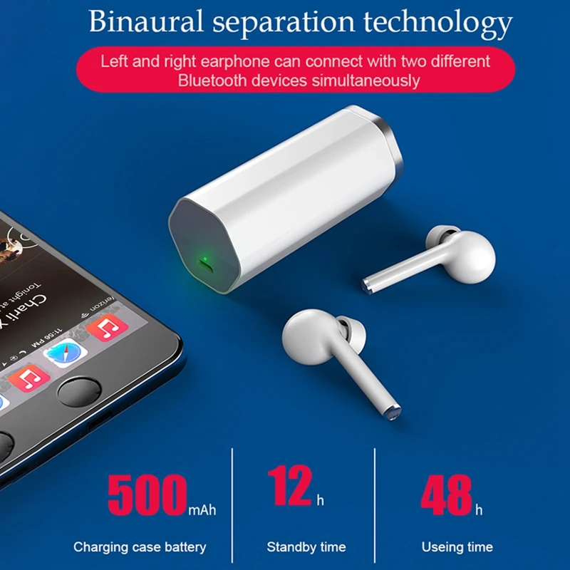 Мини TWS 5,0 Bluetooth беспроводная гарнитура Freebud Touch control спортивные наушники с двойным микрофоном для мобильного телефона