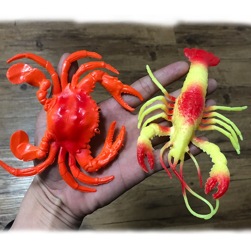 Модель морского организма большая белая акула Краб Дикий Лес Тигр Лев как Игрушка Животные Модель Набор