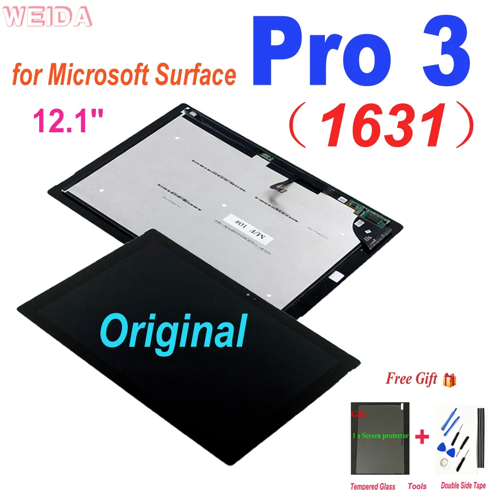 Display Lcd Pro 3 Originale Per Microsoft Surface Pro 3 1631 Pro3 V1.1 V1.0 Ltl120Ql01 003 Display Lcd Touch Screen Digitizer Assembly