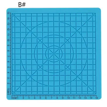 

3D printing pen accessories Green children's puzzle Drawing Board Silicone Mat Kids Educational With 2 Finger Caps #0115