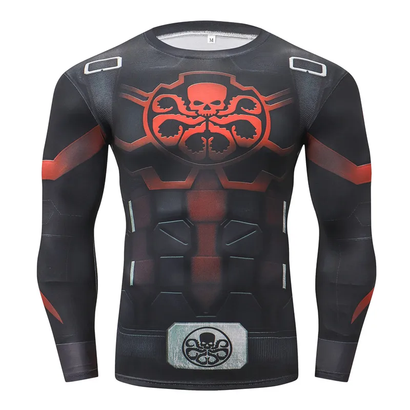 Футболка мужская компрессионная боксерская майка для MMA Rashguard быстросохнущая