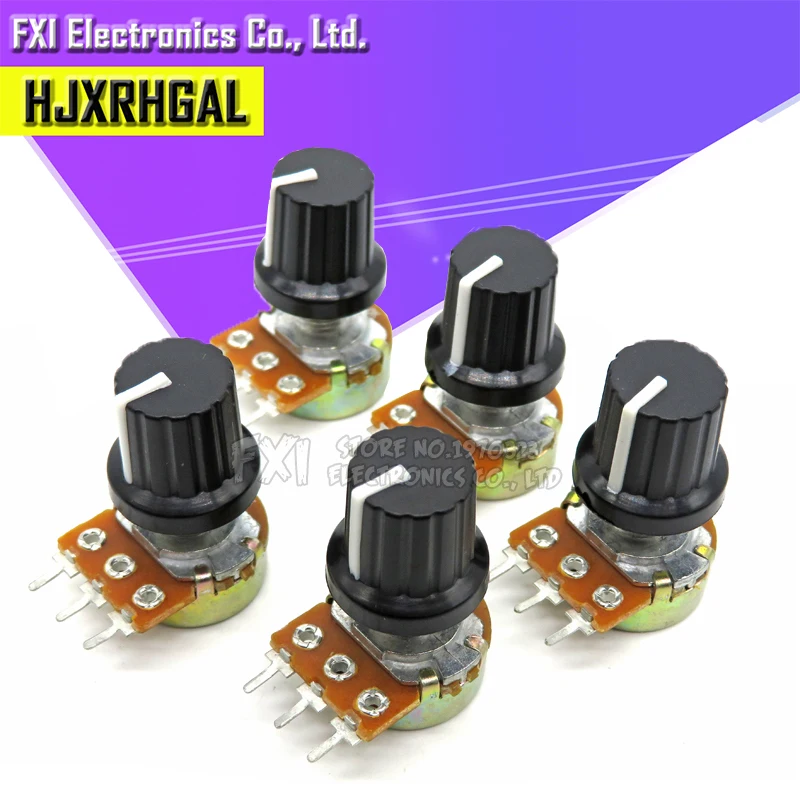 WH148 B1K ~ B1M ohm 1K 2K 5K 10K 20K 3Pin 15mm 10K 3 Terminal Linear Taper Rotary potentiometer for Arduino 5Sets 5PCS+5PCS linear potentiometer,rotary potentiometer,potentiometer kit