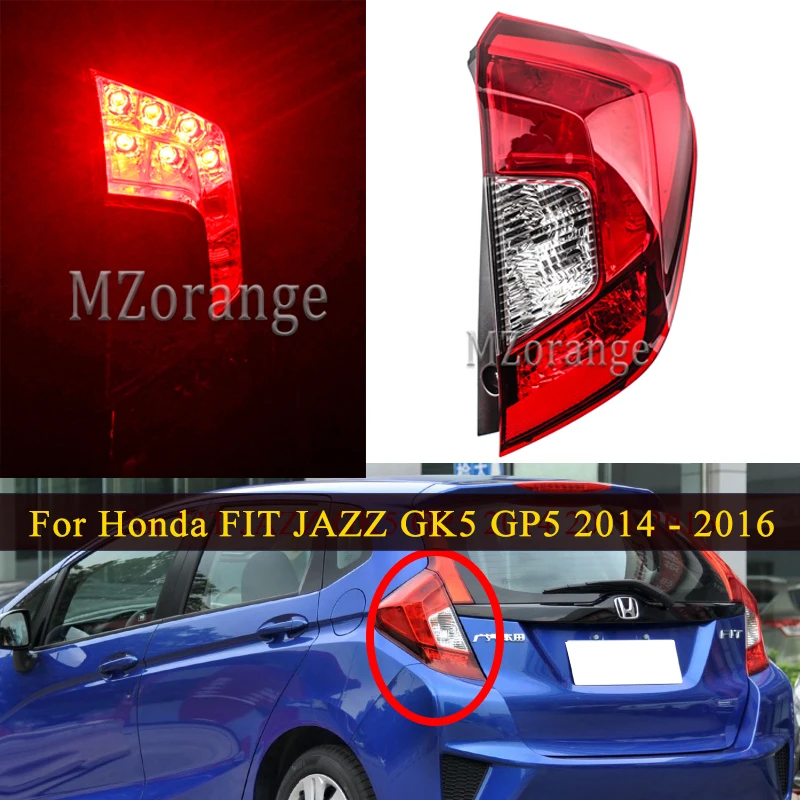 

Rear Tail Lights For Honda FIT JAZZ GK5 GP5 2014 2015 2016 33550-T5A-G02 33500-T5A-G02 33550T5AG02 Rear Fog Bumper Light Stop