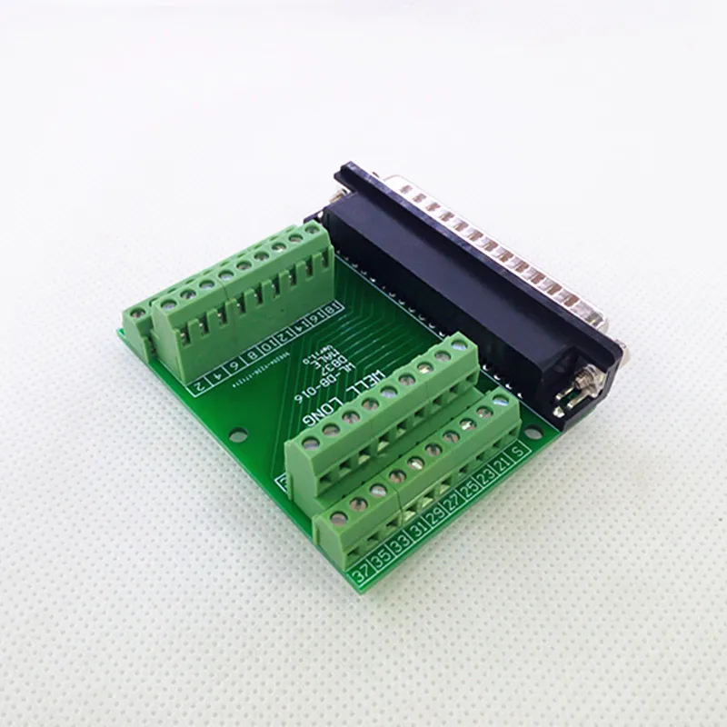 DB37 Мужская Breakout Board D'SUB верхняя переходная плата клеммный блок DSUB модуль. |