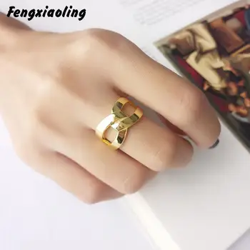 

100% Authentic 925 Sterling Silver Irregular Interweaving Rings For Women European Style Golden Ring Womens Rings Jewelry