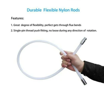 

Chimney Cleaner Brush Cleaning Rotary Sweep Nylon Wire Fireplace Kits Rod Tools.