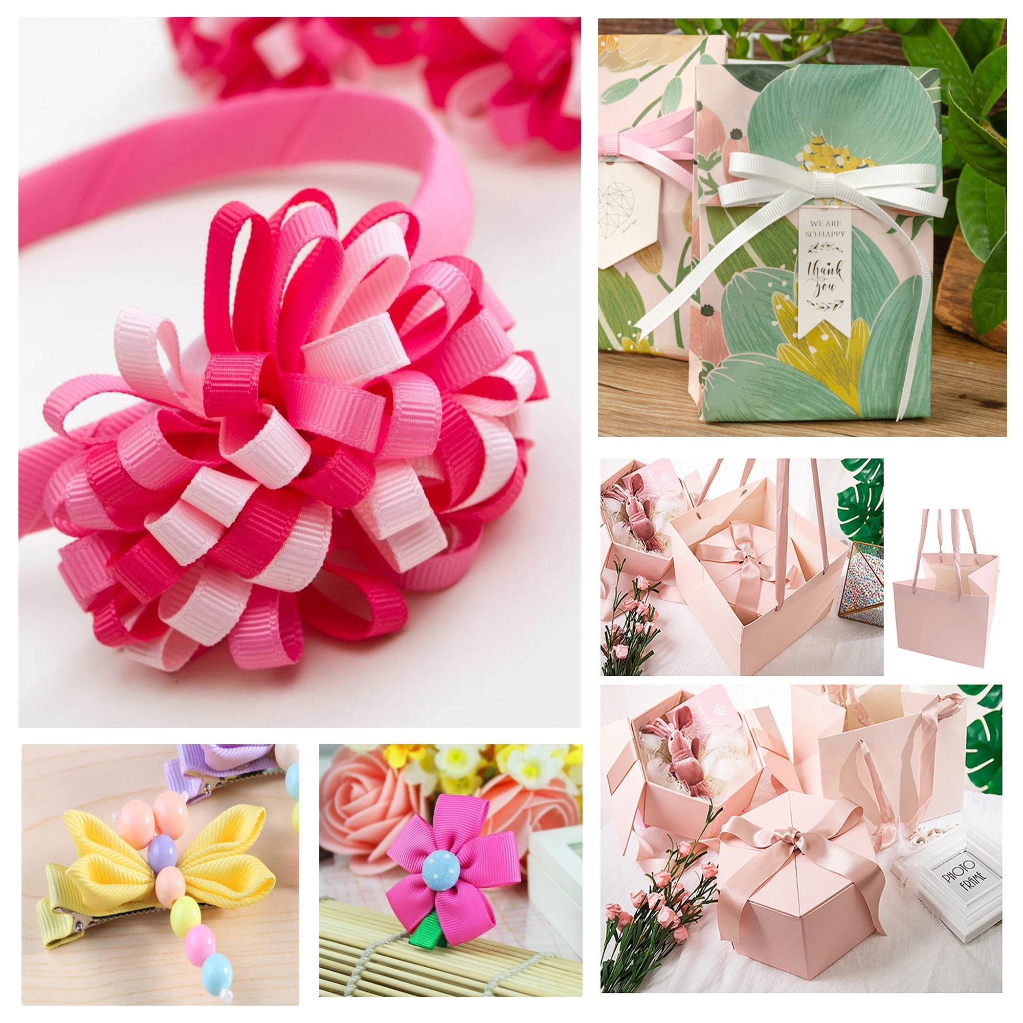 5 Meter Many Color Grosgrain Ribbon Polyester Tapes For DIY Decoration Crafts Accessories 1/4" 3/8" 1" 1-1/2" 6mm 9mm 25mm 38mm ribbon decoration,grosgrain ribbon,ribbon supplies,polyester ribbon