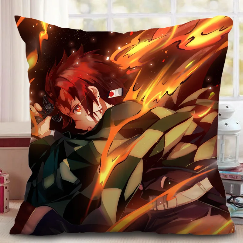 S DIOCOS Demon Slayer Kimetsu no Yaiba Nezuko подушка диван в стиле аниме Подушка Рождественский подарок 40X40 см - Цвет: S