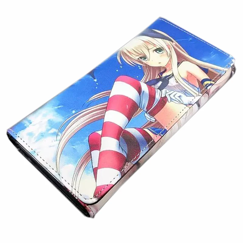 2 вида мультяшная коллекция Kantai Kan Pie Shimakaze Длинный кошелек из искусственной кожи