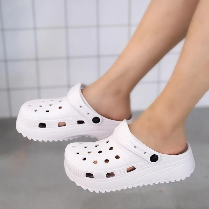 Сандалии женские садовые без шнуровки классические водонепроницаемые тапки для