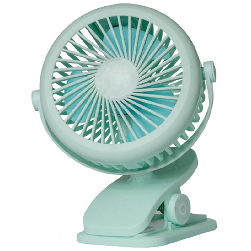 

Hot sale New Usb 5V 5W Home Appliances Portable Usb Charging Fan With Clip For Bedside Baby Stroller-Green