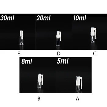 

2020 10Pcs Clear Roatation Empty Spray Bottle Reflillable Nasal Atomizer Elephant Nose Sprayer Liquid Makeup Water Container