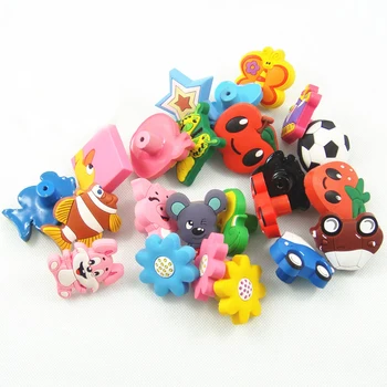 

one Piece Kids' room furniture cartoon handle knob Children defend soft protection knob pulls safe material Multi models