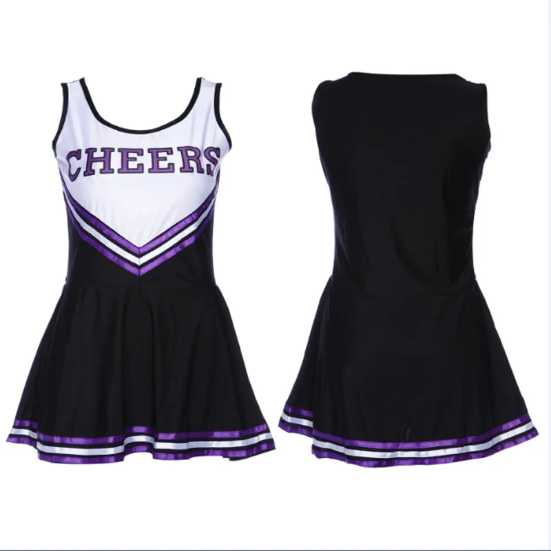 Glee старшеклассница музыкальный костюм болельщика платье одежда наряд Курица вечерние школьной формы танцевальное платье - Цвет: As Photo Shows