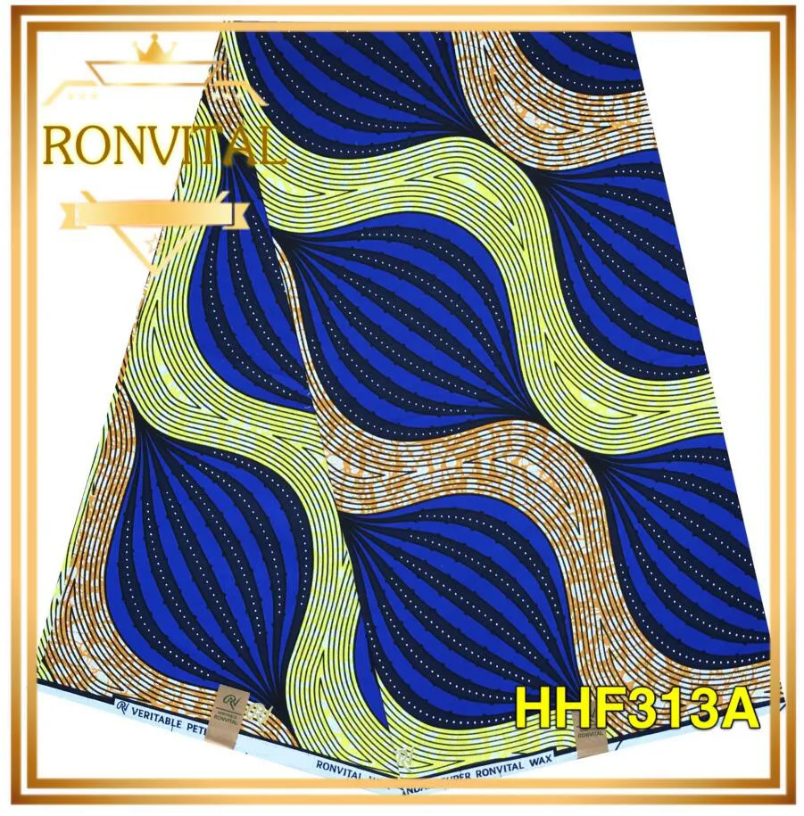 Женское платье DIY восковая ткань RONVITAL распродажа африканская печать Высокое качество хлопок Материал DIY ткани 6 ярдов/партия