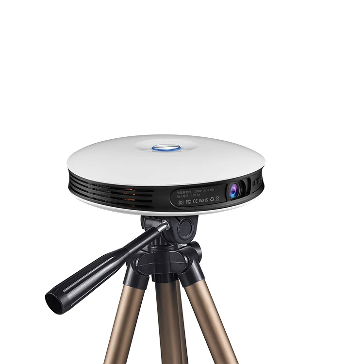 최신 3D 4K 무선 프로젝터 2019 P DLP 스마트 모바일 안드로이드 미니 LED 와이파이 프로젝터, 1080