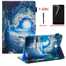 Магнитный умный чехол для samsung Galaxy Tab A6 10,1 SM-T580 SM-T585 чехол для планшета для samsung Galaxy Tab A 10,1 чехол+ подарок