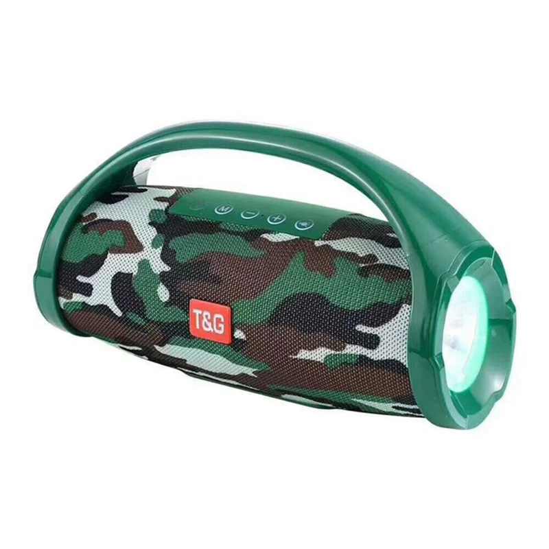 

TG 136 Wireless Bluetooth Speaker Waterproof Subwoofer USB AUX Radio Mp3 Player Boombox Soundbar Led Flashlight