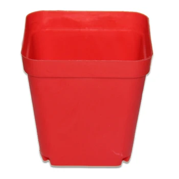 

100X Plastic Bonsai Training Pots Flower Plant Retro Style Square Nursery Pot