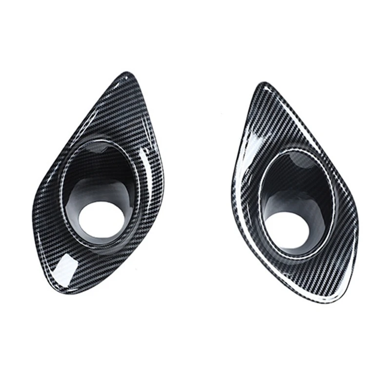 Carbon Fiber ABS for Dodge Charger 2015-2021 Front Fog Light Lamp Cover Trim Guard Protector Frame Car Accessories 2 Pcs | Автомобили и