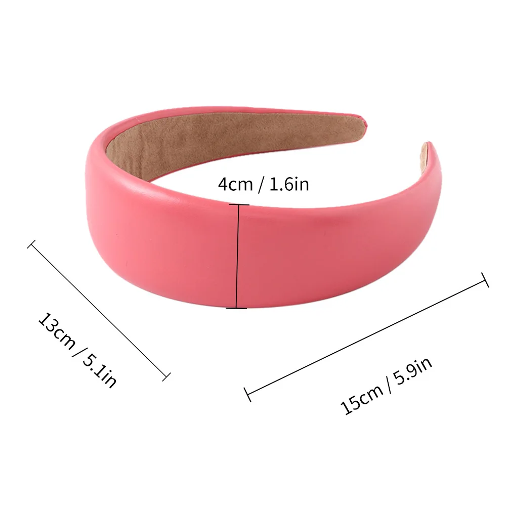 New Pu Leather Fashion Hairband Headband Women Hair Head Hoop Bands Accessories For Girls Hairbands Headdress Scrunchy Headwear