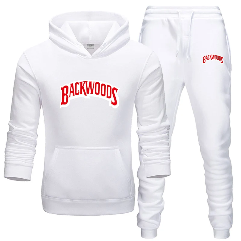 Уличная одежда BACKWOODS с капюшоном, набор, спортивный костюм для мужчин, термальная спортивная одежда, наборы, толстовки и штаны, костюм, Повседневная Толстовка, спортивный костюм