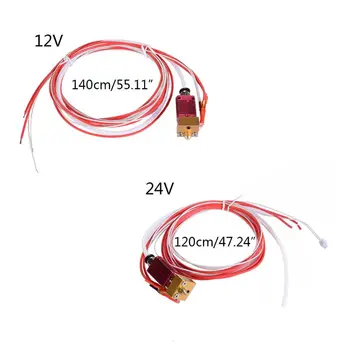 

12/24V MK8 0.4MM Nozzle Assembled Extruder Hot End Kit Accessories for Ender-3 CR-10 Series 3D Printer Heating Block