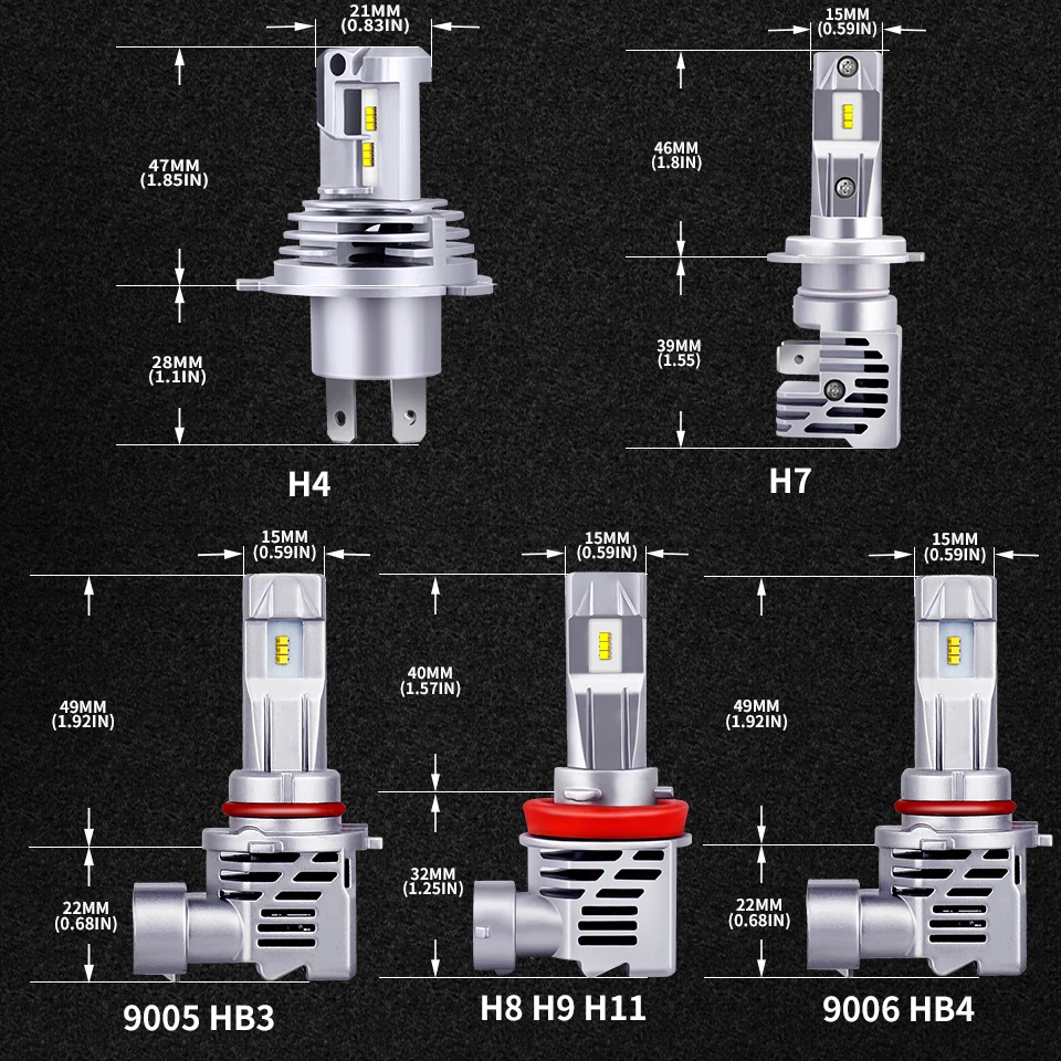Car Headlight Bulb LED H4 H7 H8 H9 HB2 HB3 H11 HB4 9005 9006 60W 12000LM Plug-N-Play 6000K ZES Chip Hi/Lo Beam led car lights,led lights,led bulbs,led headlights,led car headlights,car headlamps