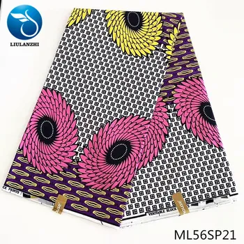 

LIULANZHI African wax fabrics 2020 New arrival printed ankara wax fabric cotton batik fabric 6yards ML56SP12-ML56SP24