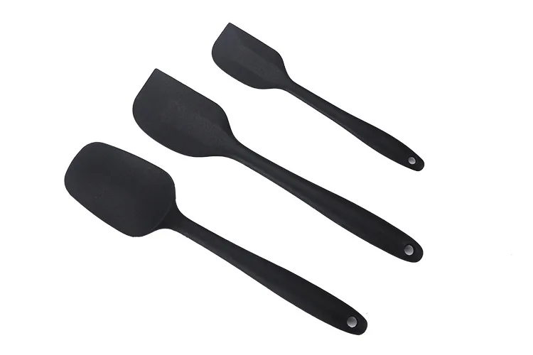 Manufacturers Wholesale Three-piece Silicon Scraper Cake Butter Knife Blade Batter Stirring Knife Baking Tool
