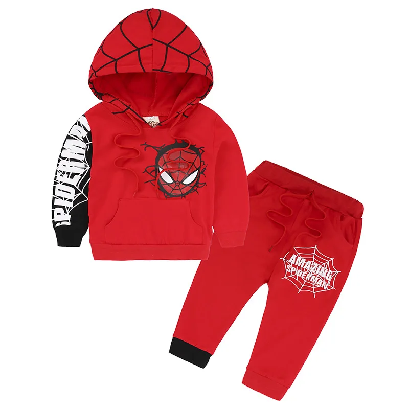 Kids Cartoon Spider Boy's sportswear two-piece suit | Детская одежда и обувь