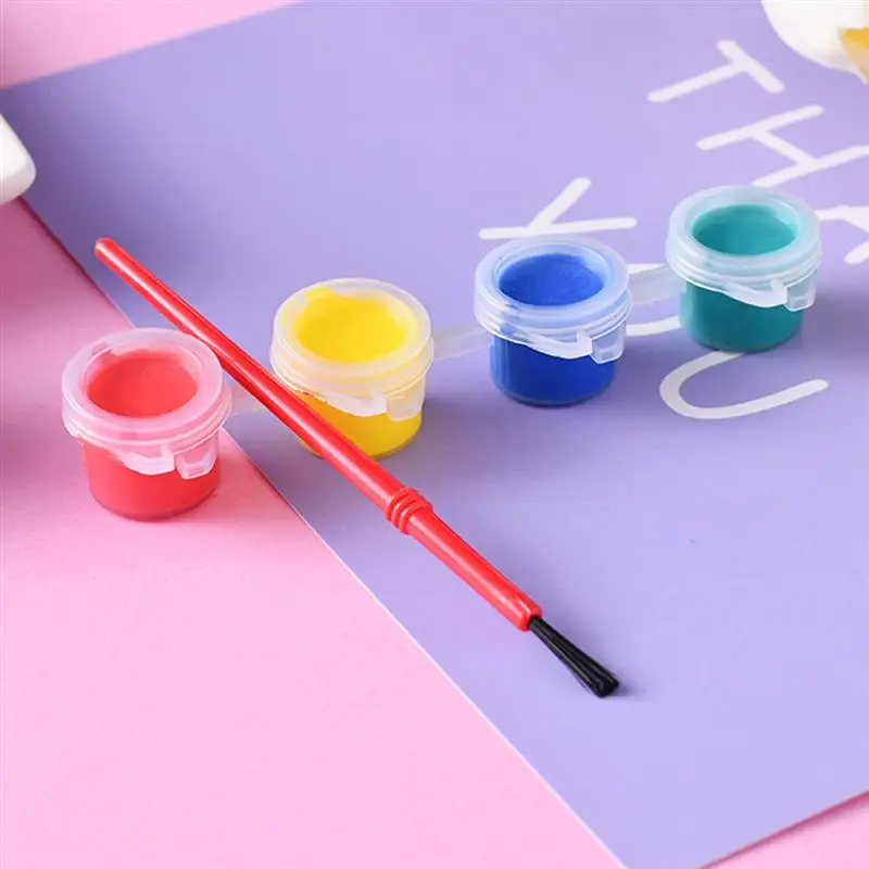 6 шт. DIY Незавершенное моделирование цветочный горшок Настольный орнамент деревянные растения DIY обучающие игрушки для детей дома(случайный стиль