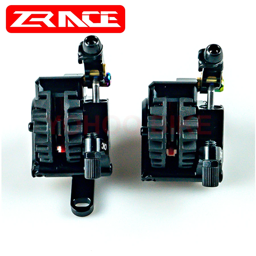 Juin Tech R1 Étrier de frein à disque hydraulique actionné par câble pour vélo de route, cyclocross, gravier, vélo électrique, vélo pliant, etc. Utilisation (bleu