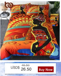 Постельные принадлежности Outlet, Комплект постельного белья в африканском стиле, король, люди, Женский пододеяльник, пустыня, геометрический домашний текстиль, красный, оранжевый, постельное белье от солнца, 3 предмета