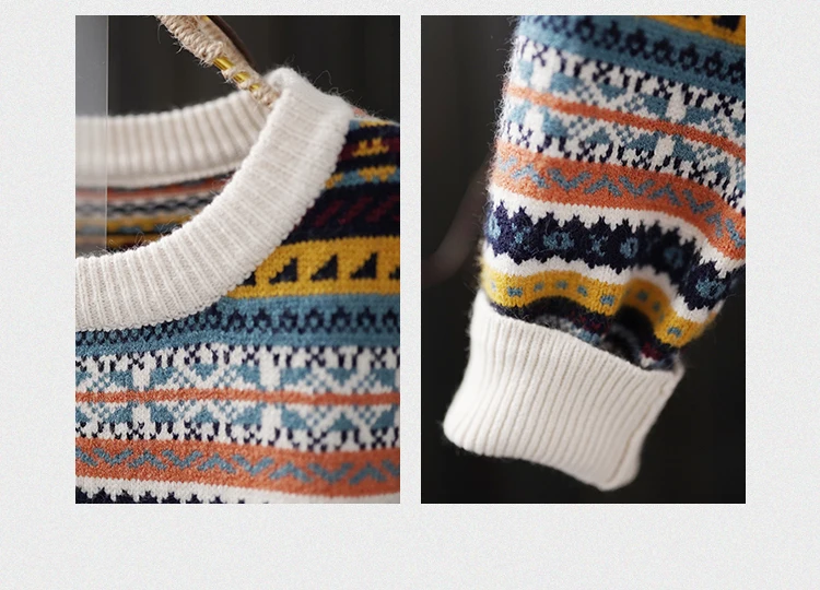 Stripped Women Sweater Spring Auttum Casual Loose Sueter Mujer Knitted O Neck Sweet Fashion Pullover for Ladies