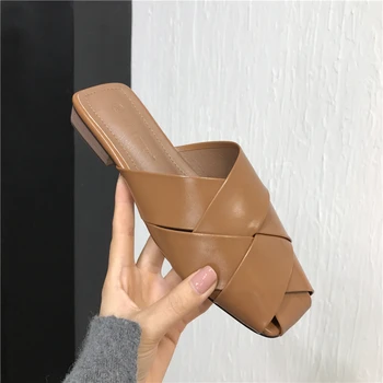 

Women Fashion Anti-slip Ballet Flats Soft Shoes Women Square Head Flat Heal Shoes Casual Soft Wear slipper