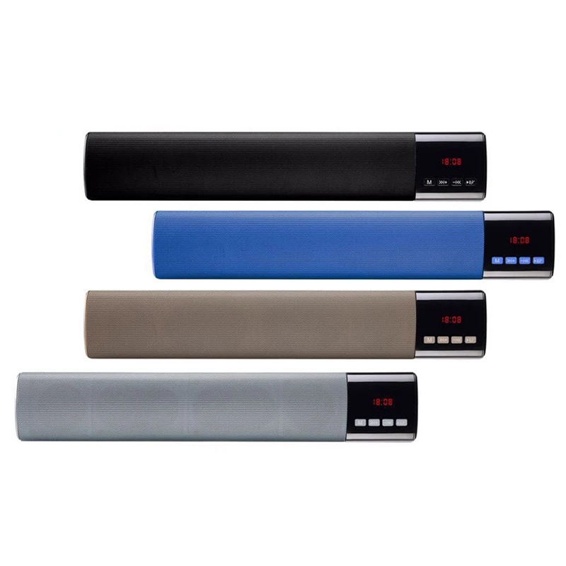 Горячая Bluetooth беспроводной 3D Саундбар звук бар кинотеатр HiFi акустическая система сабвуфер синий