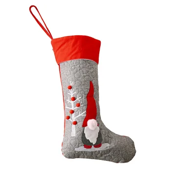 

Red/Gray Faceless Doll Christmas Stocking Creative Gray Forest Man Christmas Decoration 2020 New Arrival