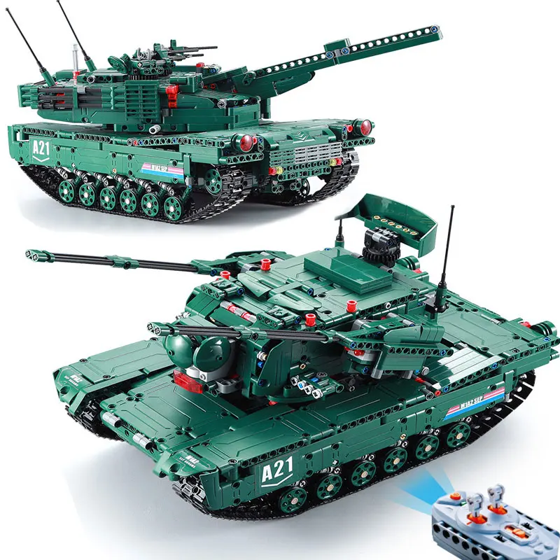 Новая модель военного танка 1498CPS M1A2 конструктор кирпичи с дистанционным