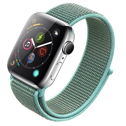 color 13 Нейлоновый ремешок для часов Apple watch Series 3 2 1 38 мм 42 мм ремешок дышащая сменная Спортивная петля для iwatch series 5 4 44 мм 40 мм - Цвет ремешка: color 13
