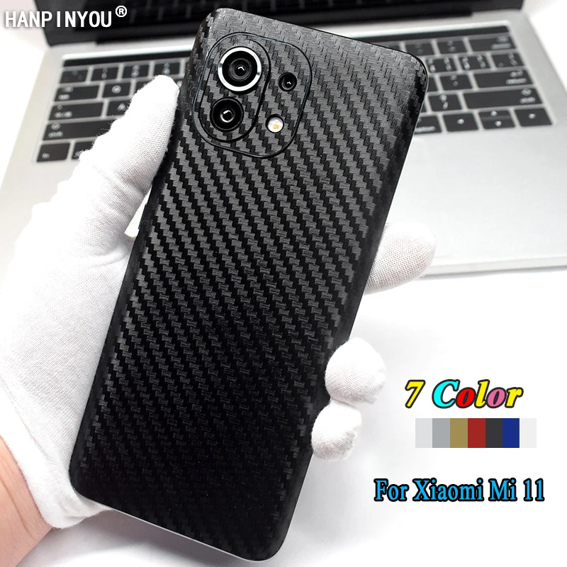 Задняя крышка для Xiaomi Mi 11 mi11 Ultra Pro Lite 3D углеродное волокно защитная наклейка