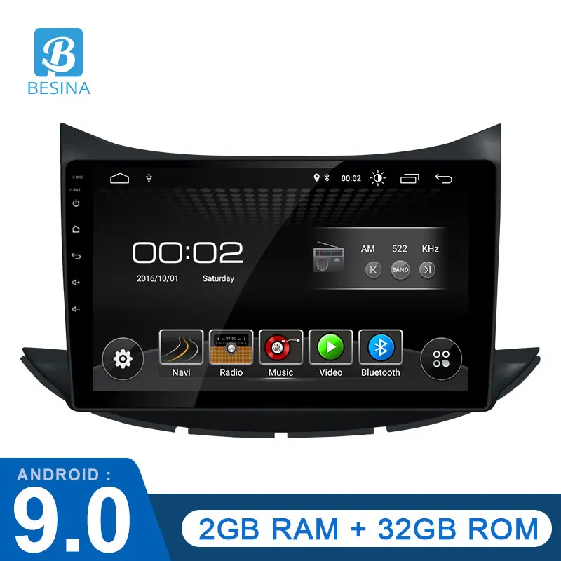 Besina 9 дюймов Android 0 Автомобильный мультимедийный плеер для CHEVROLET TRAX 2017 WIFI GPS