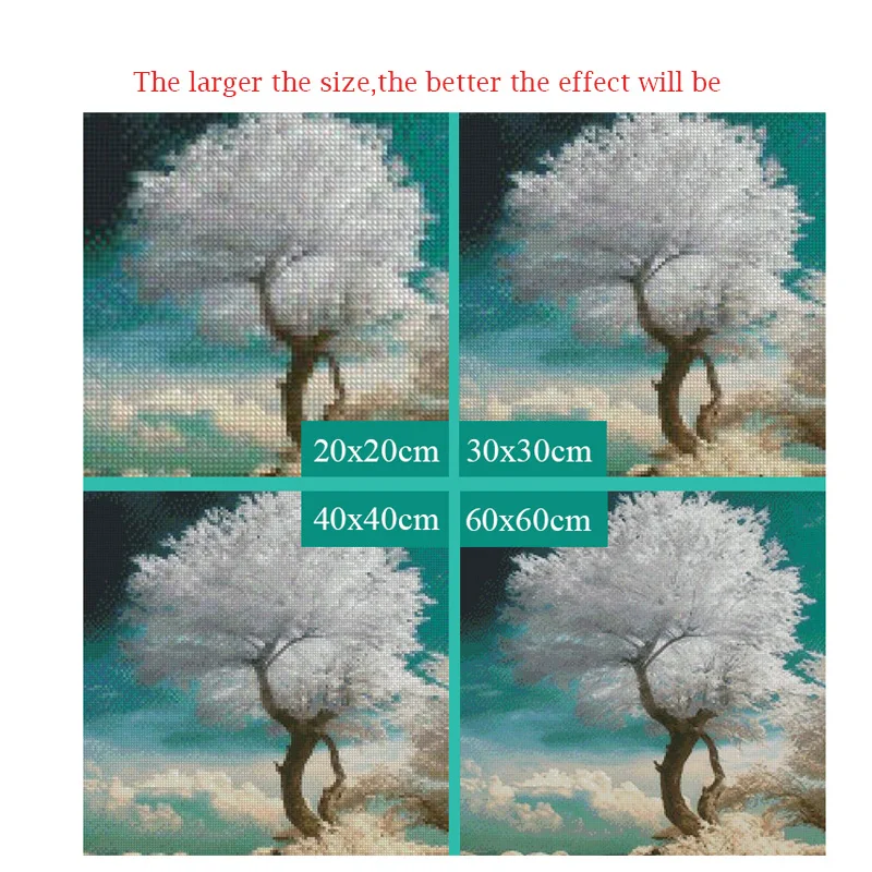 Полная дрель круглая вышивка крестом мозаика из 100% покрытия &quotбелой сосны&quot