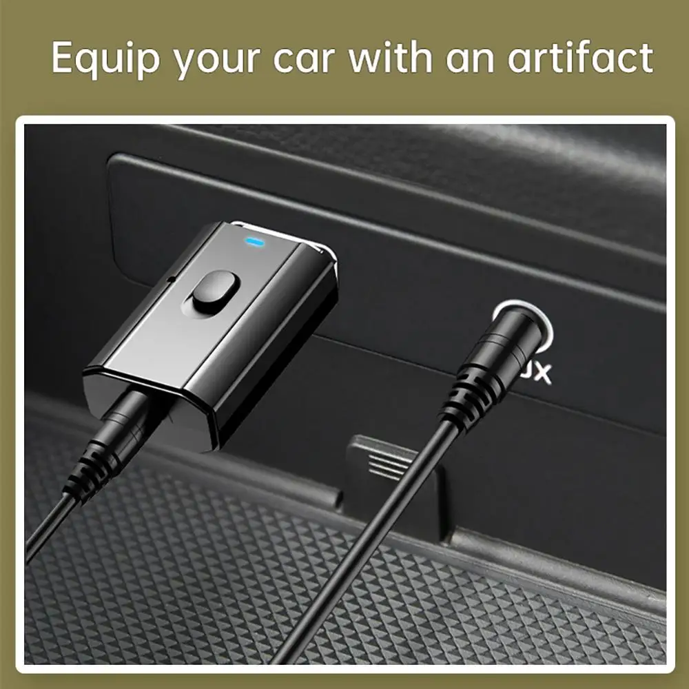 

Aux Car Bluetooth Receiver 3.5mm Jack Audio Music Bluetooth Speakers 5.0 Car Kits Wireless Music Adapter Handsfree Speaker