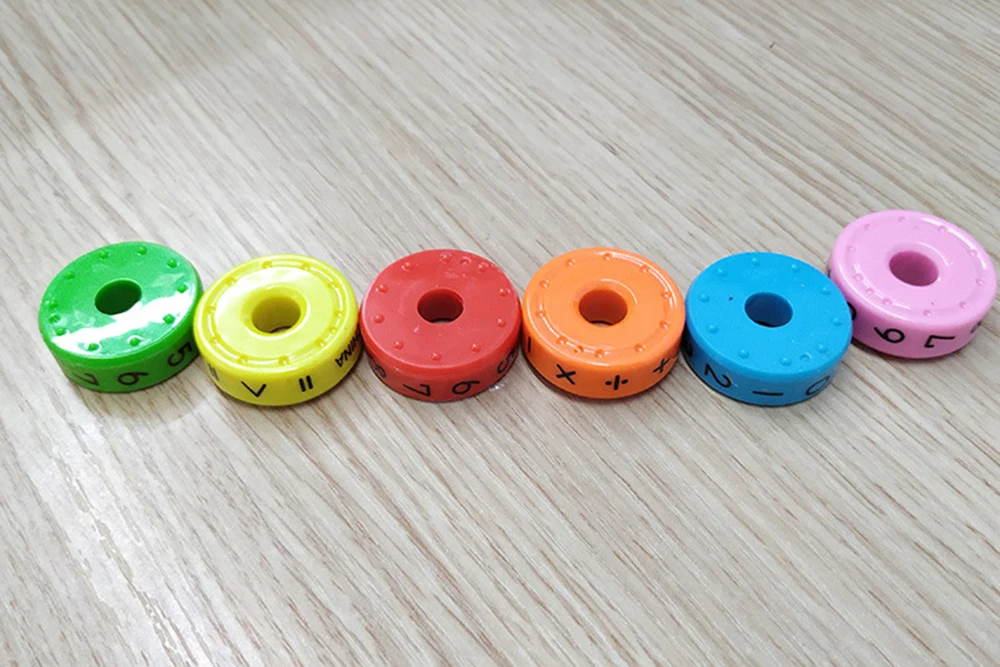 6 шт. обучающий стержень Магнитный математический цилиндр Abacus Игрушки для счета детей DIY Пазлы математический куб дети школьные ученики