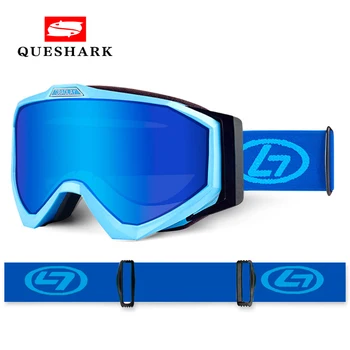 

New Men Women's Ski Goggles Electroplated Cylindrical Double-layer Snowboard Skiing Glasses Anti-fog Windproof Ski Ggoggles
